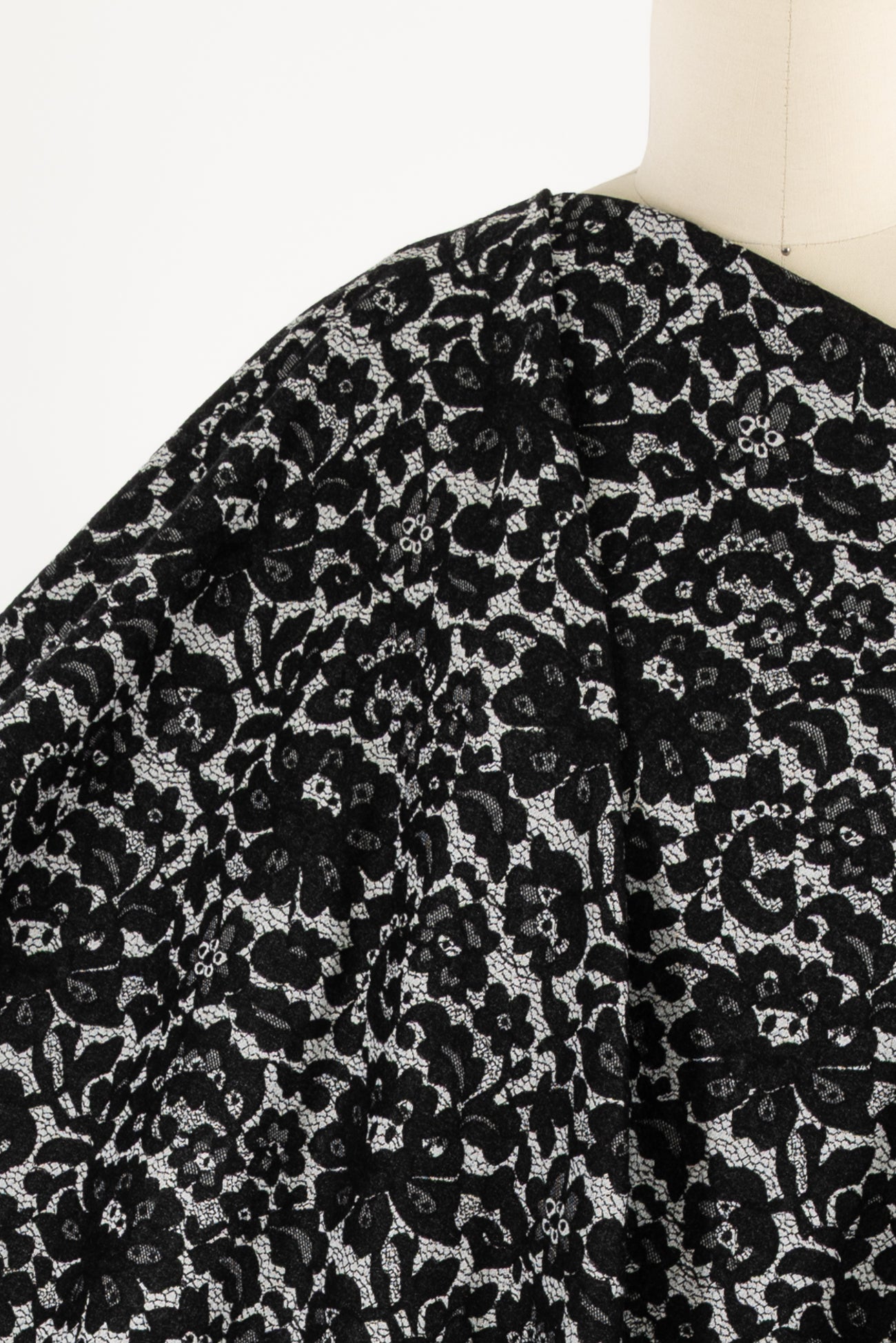 Faux Lace Jacquard Stretch Woven