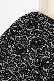 Faux Lace Jacquard Stretch Woven