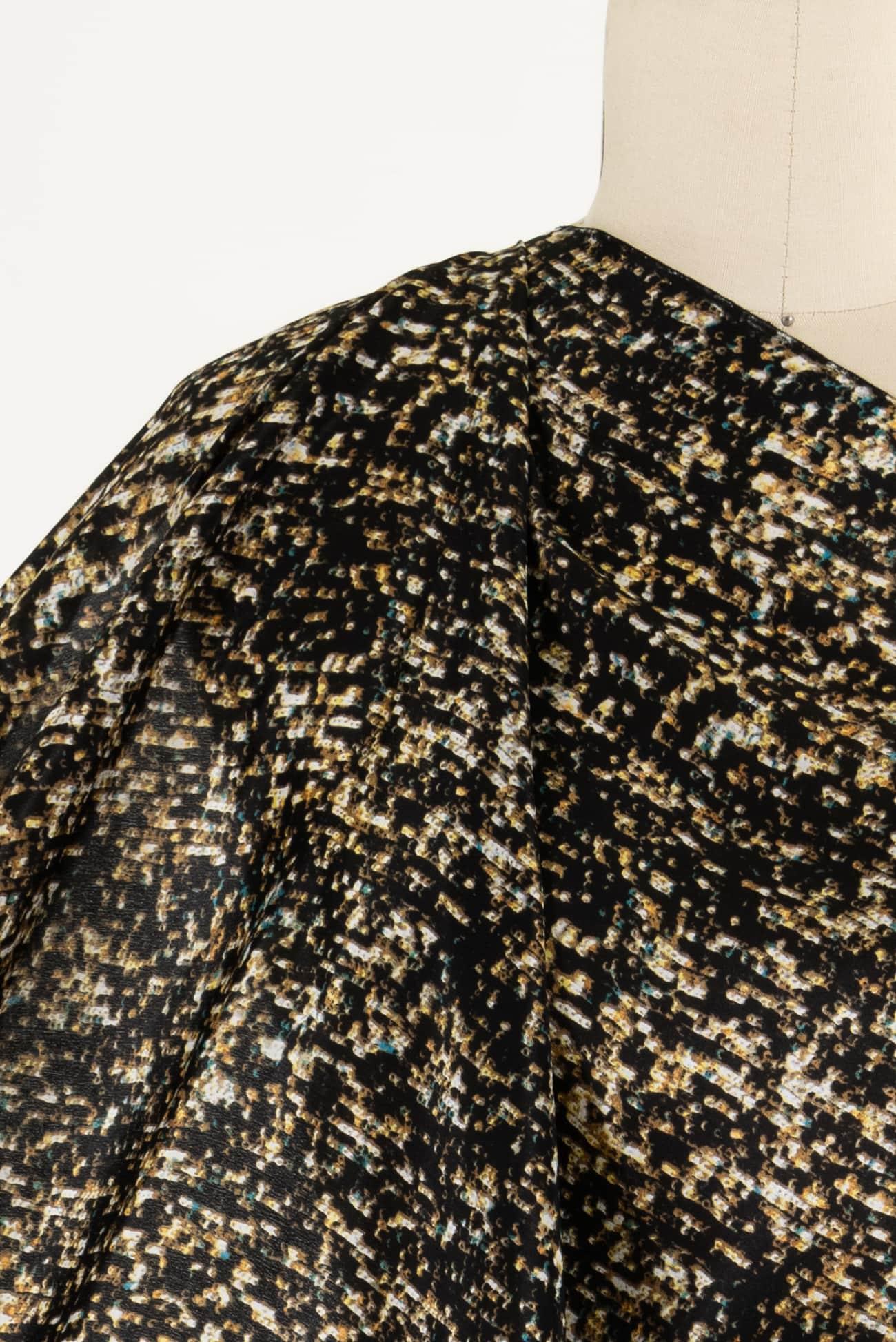 Faux Sequins Silk Woven - Marcy Tilton Fabrics