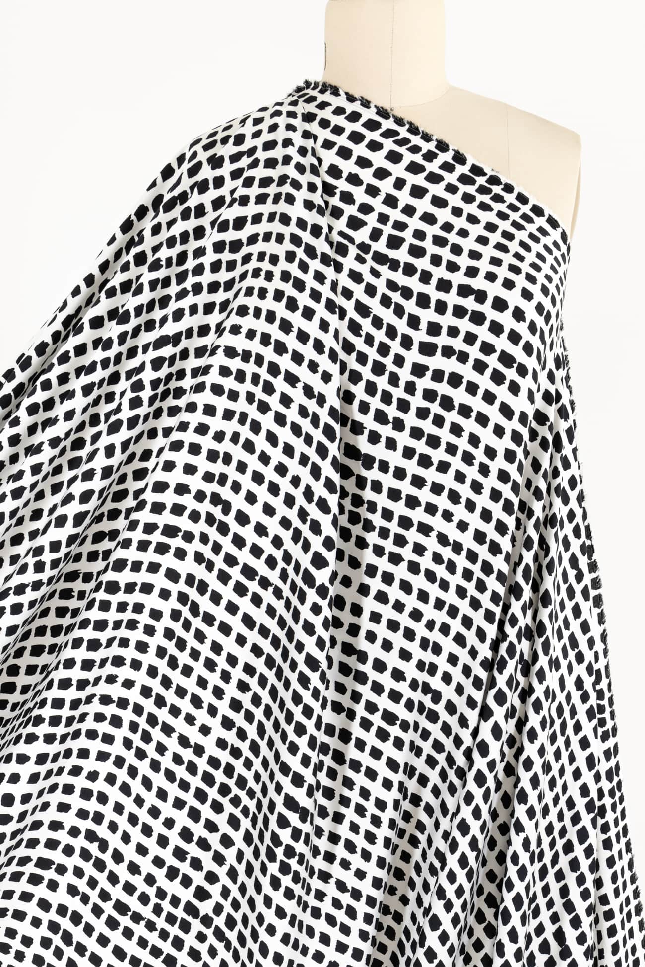 Flagstone Dots Viscose Sateen Woven - Marcy Tilton Fabrics