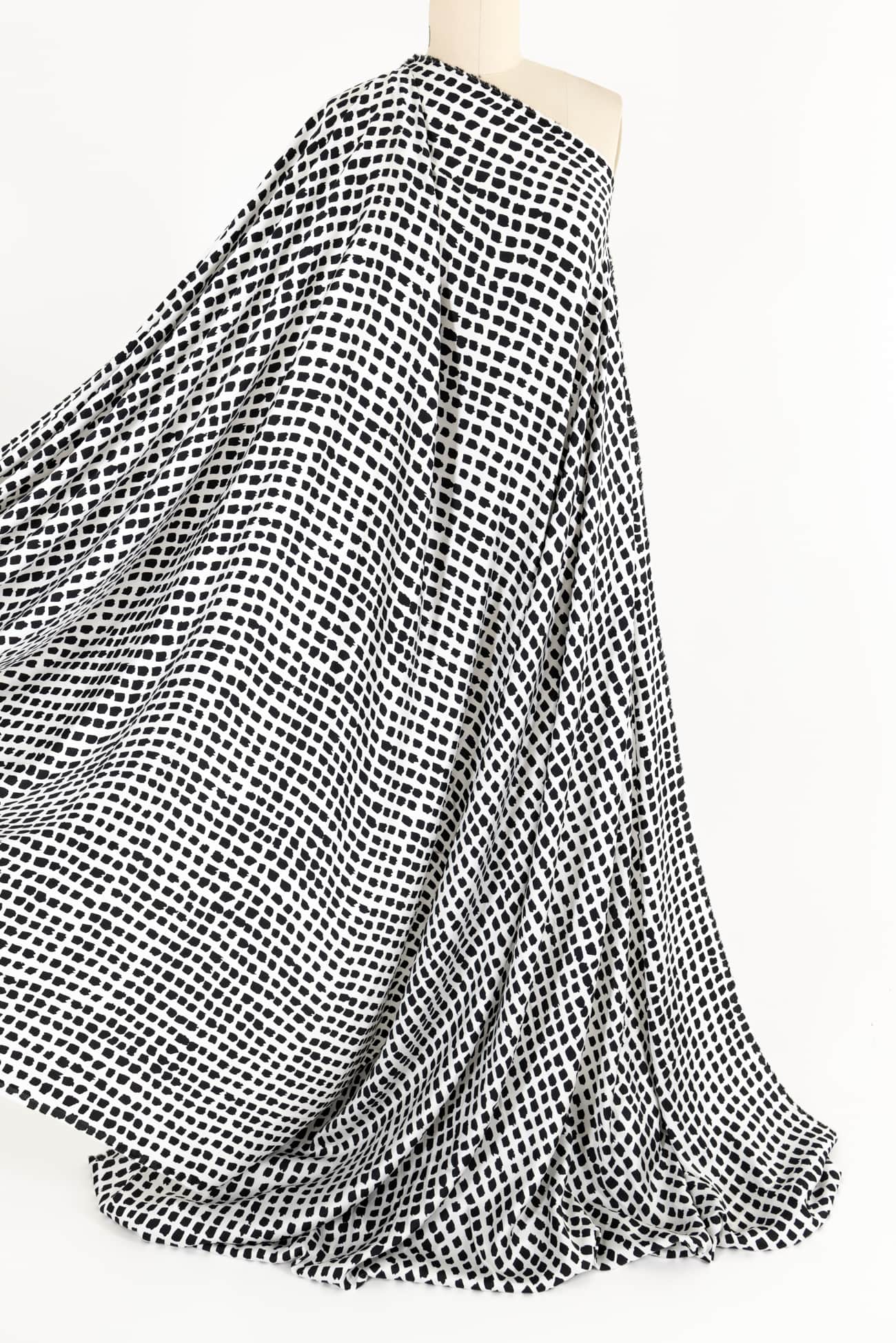 Flagstone Dots Viscose Sateen Woven - Marcy Tilton Fabrics