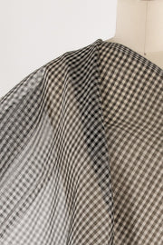 Floating Checks Silk Organza Woven
