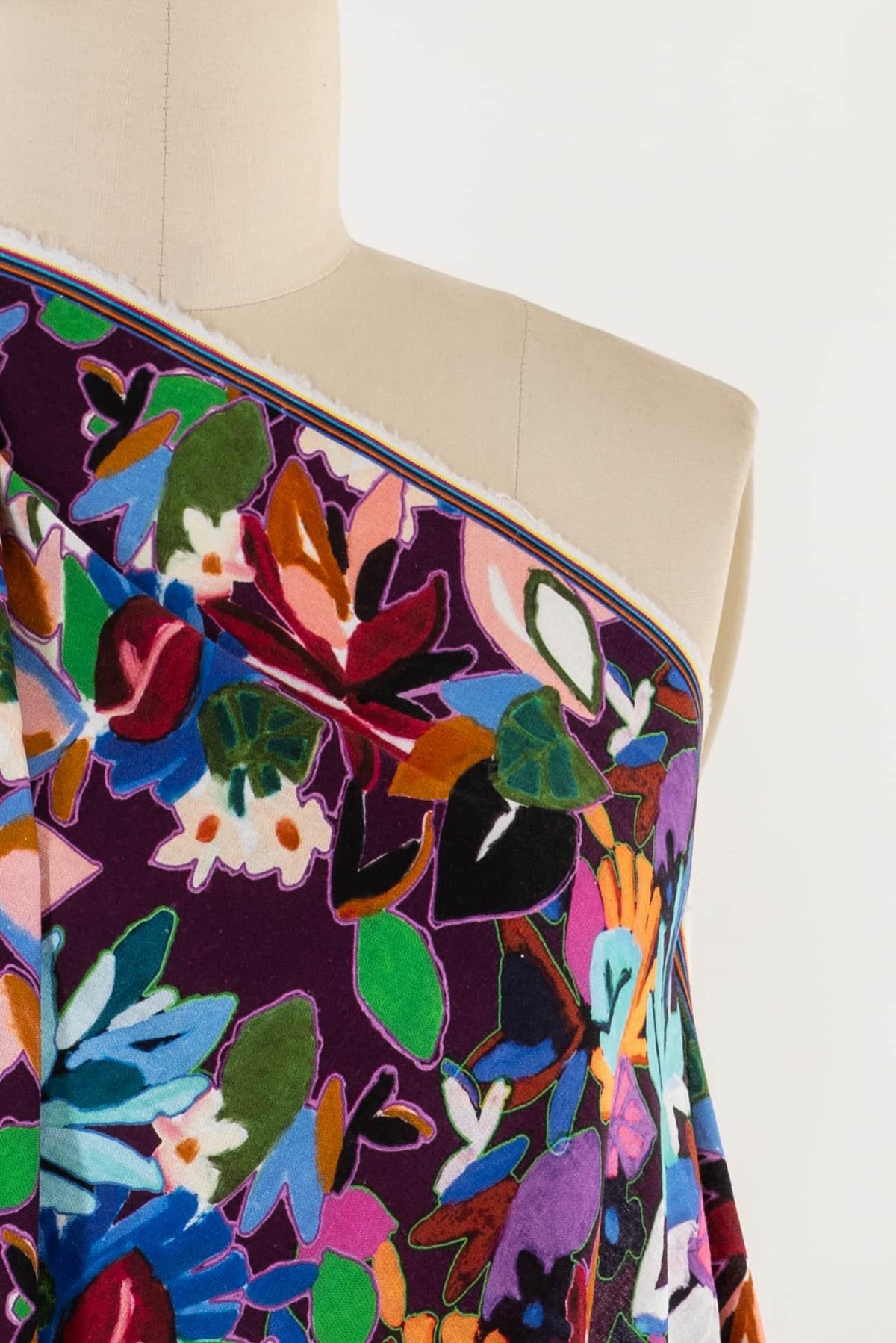 Flower Show Linen/Cotton Woven - Marcy Tilton Fabrics