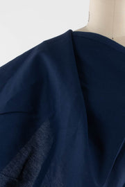 French Blue Cotton Canvas Woven