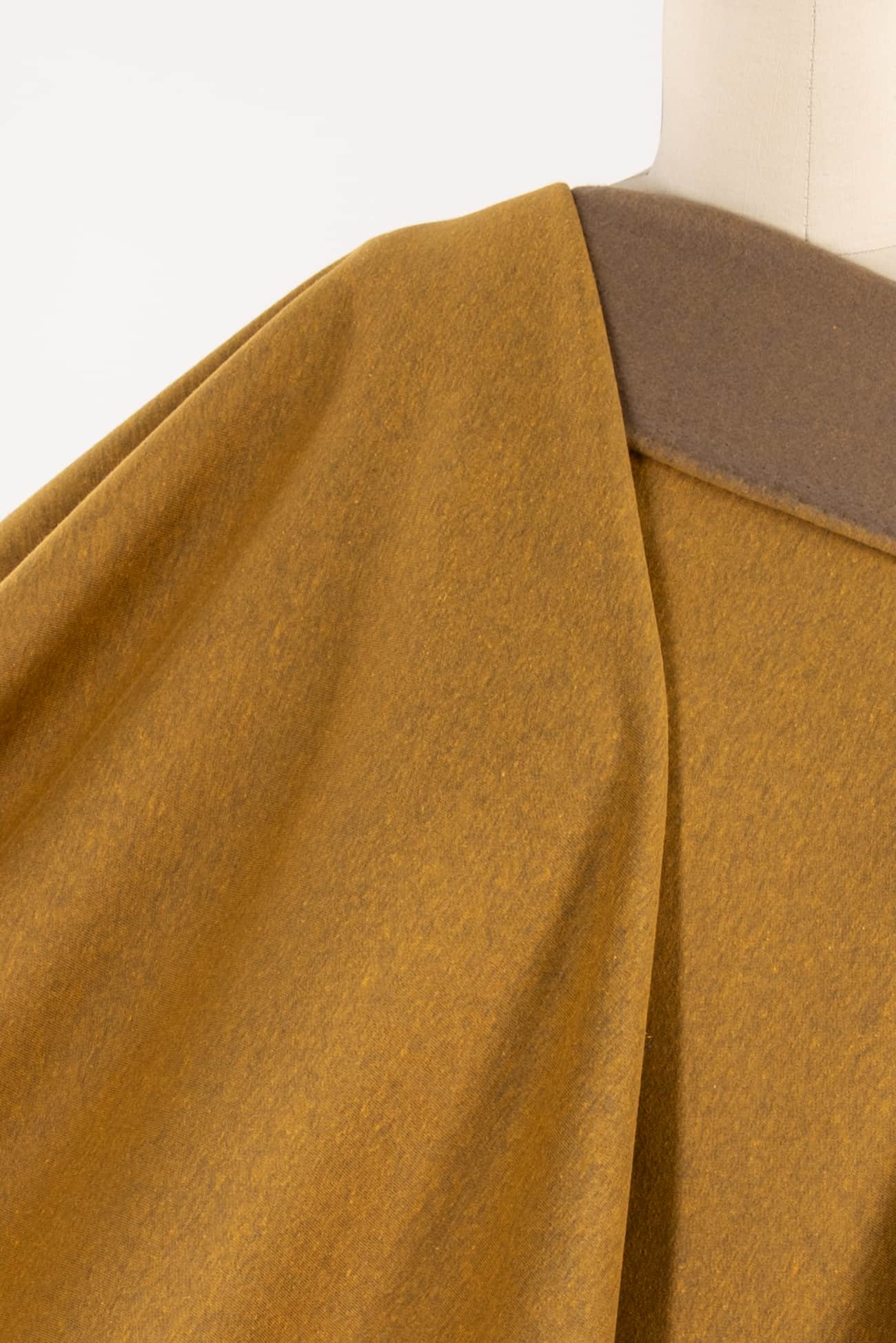 French Mustard Danish Cotton Blend Fleece Knit