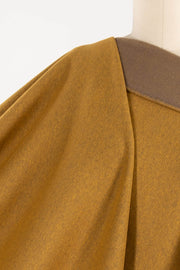 French Mustard Danish Cotton Blend Fleece Knit