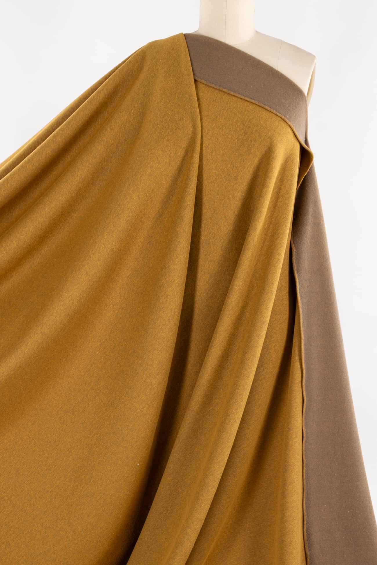 French Mustard Danish Cotton Blend Fleece Knit