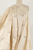 French Vanilla Embroidered Silk Woven - Marcy Tilton Fabrics