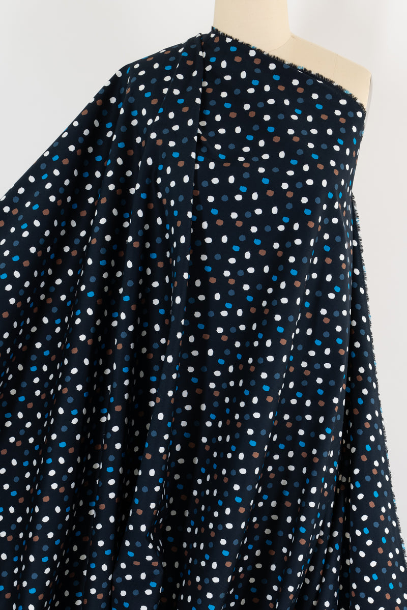 Frolic Dots Italian Stretch Cotton Woven