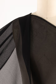 Gazar Noir Italian Silk Woven