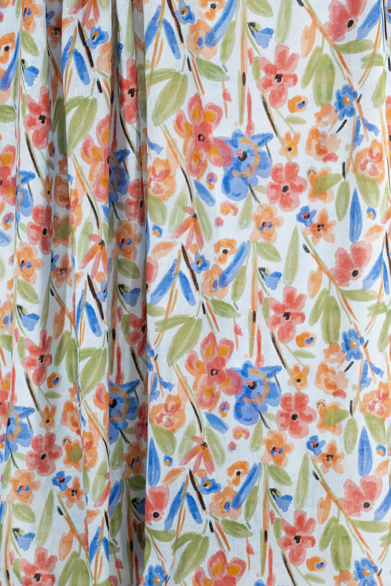 Gelato Blooms Euro Linen Woven