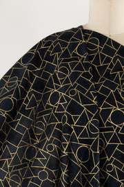 Gilded Geometry Cotton Woven