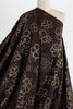 Gilty Floral Brown French Wool Flannel Woven - Marcy Tilton Fabrics