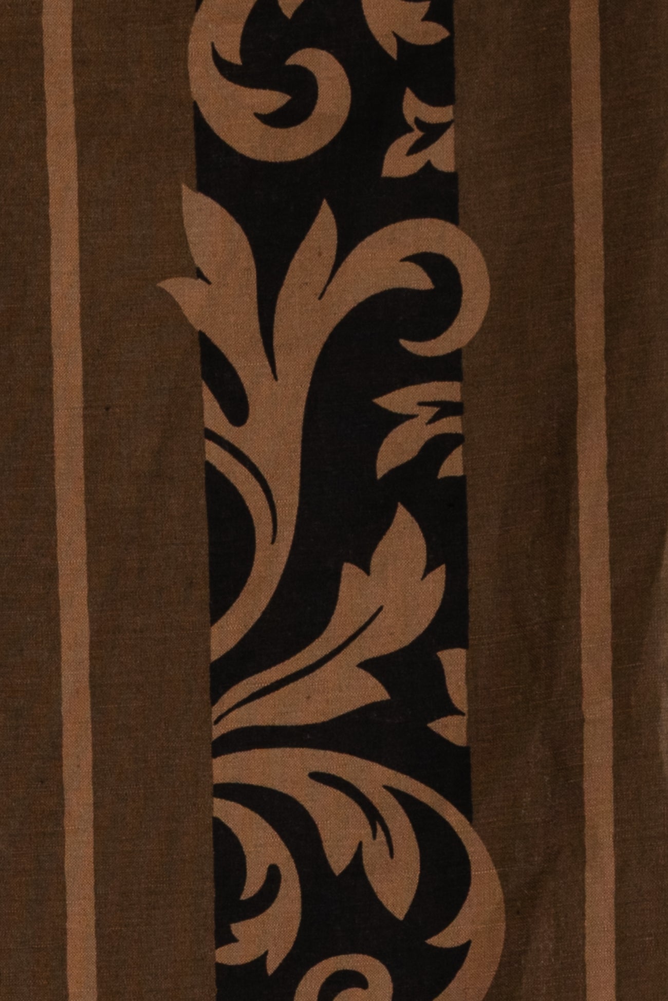 Gingerbread Stripe Italian Linen Blend Woven