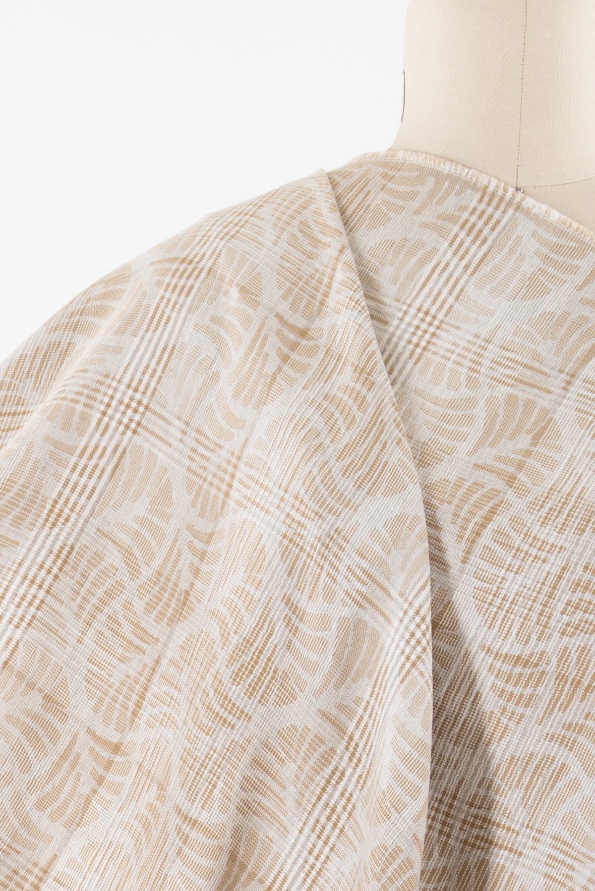 Ginko Check Italian Linen/Cotton Jacquard Woven