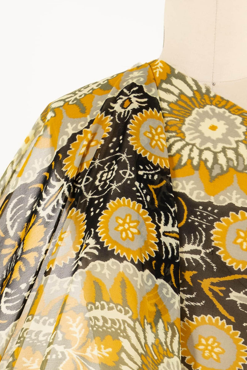 Goldenrod Silk Chiffon Woven - Marcy Tilton Fabrics
