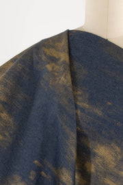 Gold Leaf Stretch Denim Woven