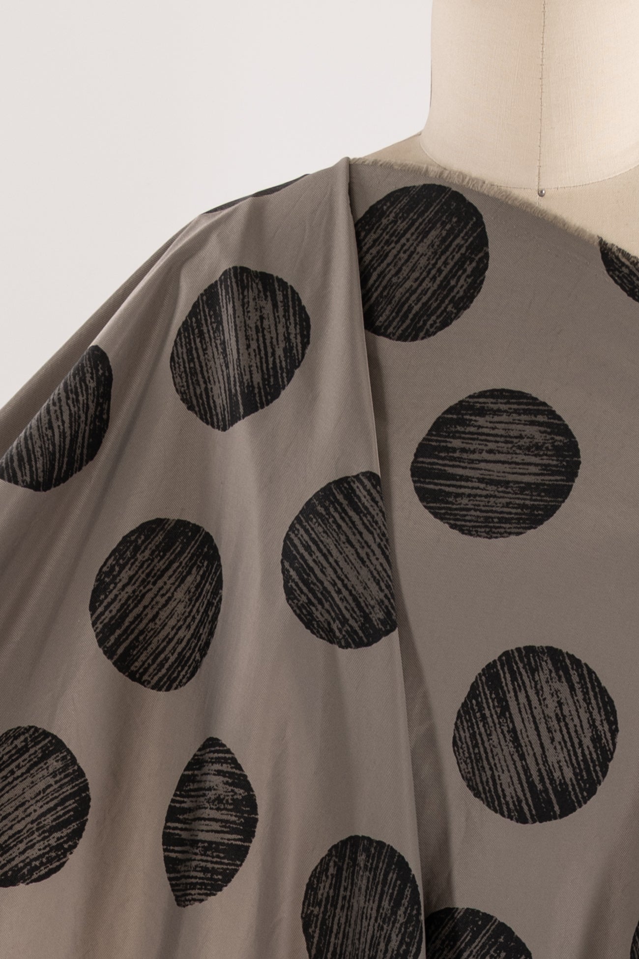 Graphite Dots Woven