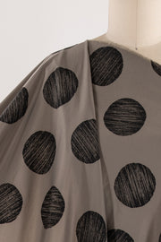 Graphite Dots Woven