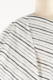 Graphic Gesture Stripe Linen/Cotton Woven