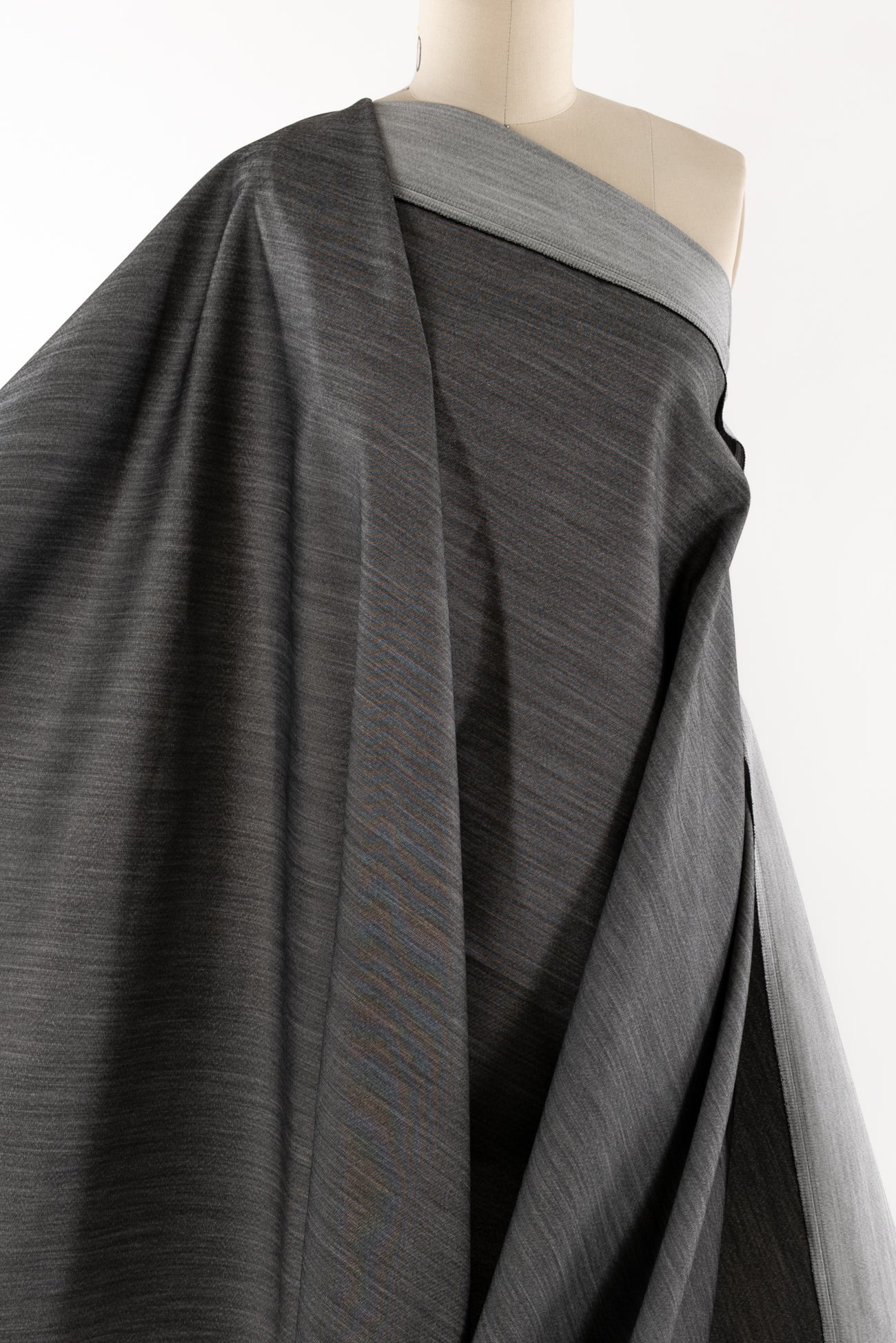 Graphite Gray Stretch Denim Woven