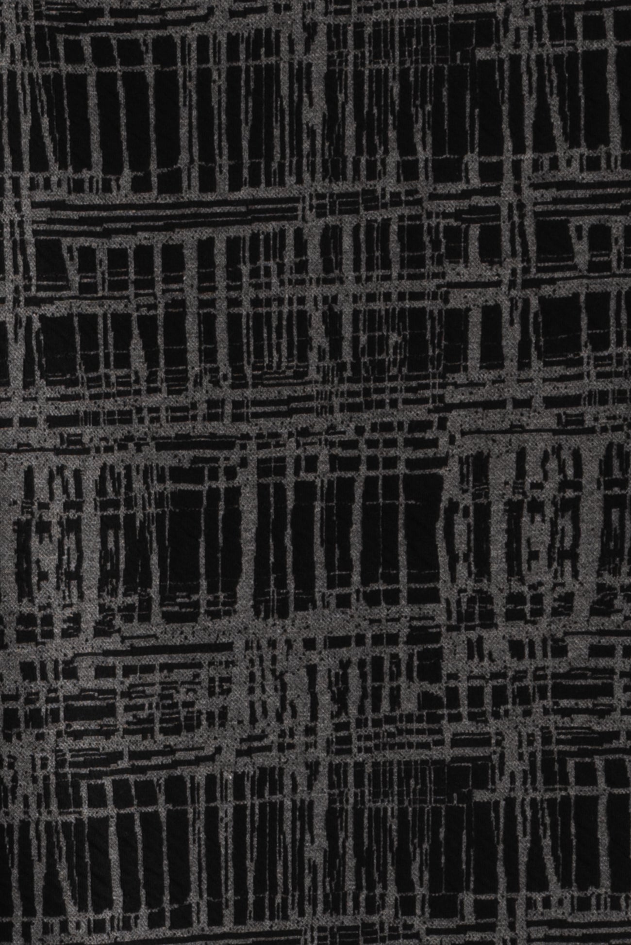 Graphite Grid Jacquard Double Knit