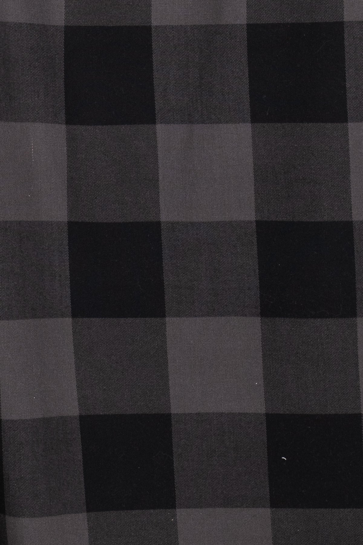 Gray Buffalo Check Flannel Woven