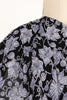 Gray Leaves Rayon Crepe Woven - Marcy Tilton Fabrics