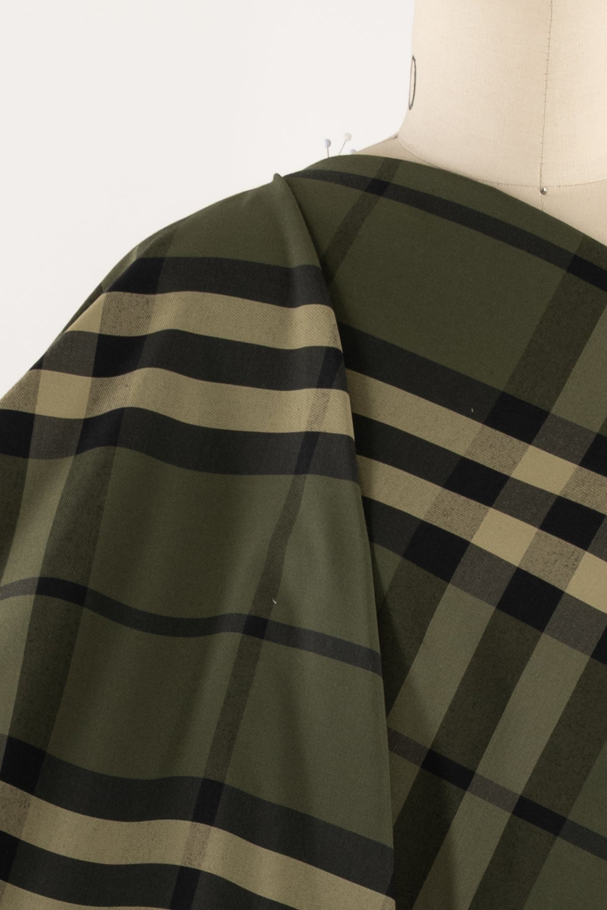 Green Checkmate Burberry Cotton Woven