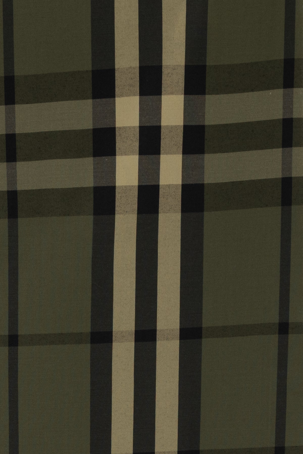 Green Checkmate Burberry Cotton Woven