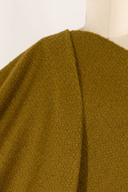 Green Curry Boucle Wool Blend Knit