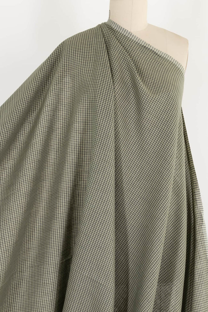 Greene Street Checks Linen Woven - Marcy Tilton Fabrics