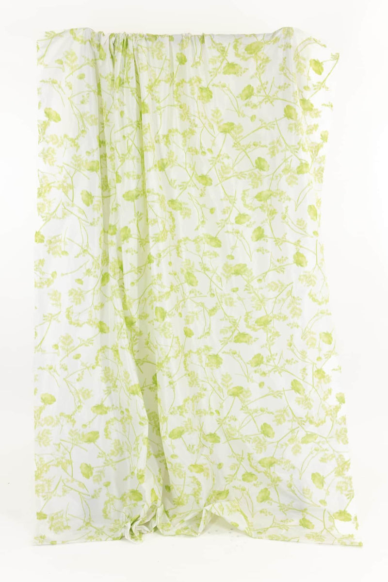 Green Mist Silk Ikat Blend Woven - Marcy Tilton Fabrics
