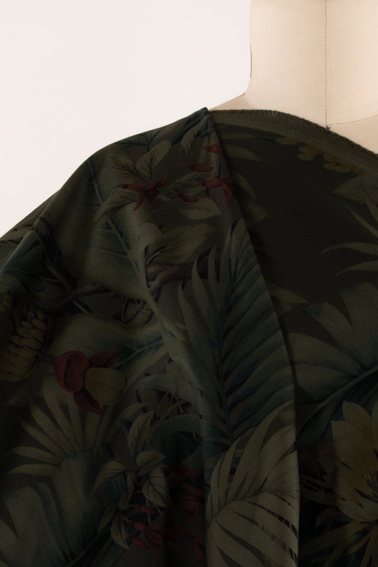 Green Palmetto Japanese Cotton Denim Woven