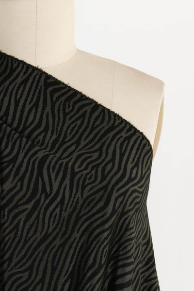 Green Smoke Ponte Knit - Marcy Tilton Fabrics