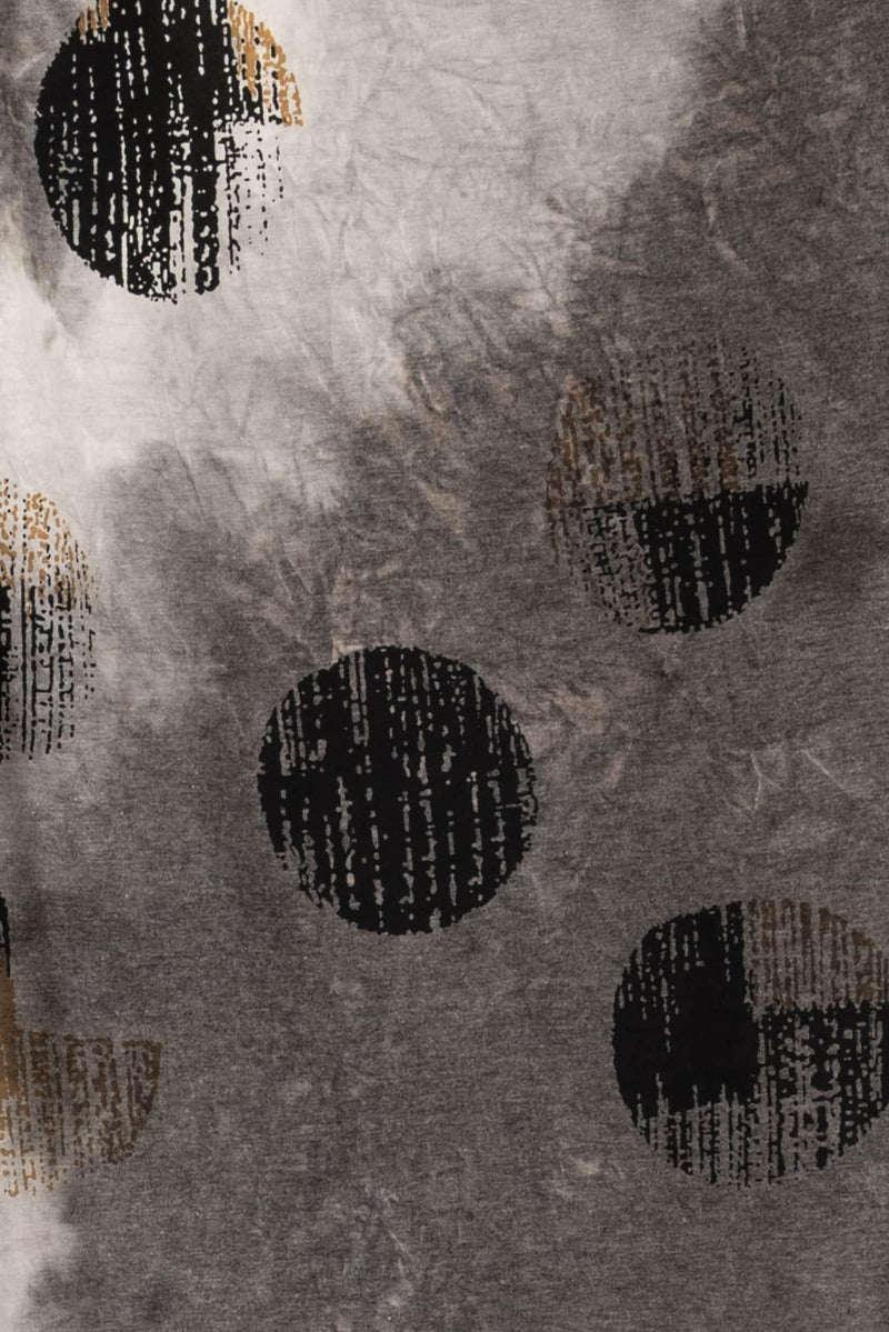 Gris Dots Rayon Knit - Marcy Tilton Fabrics