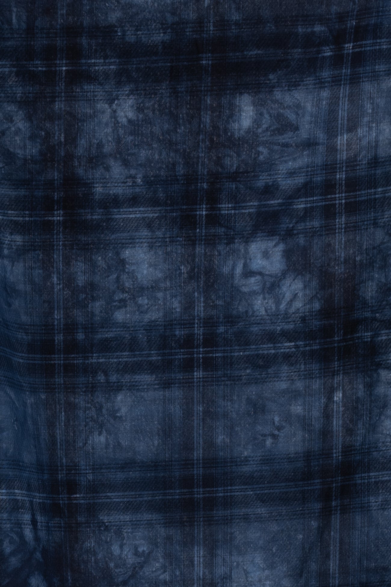 Hazy Blue Plaid Cotton Woven