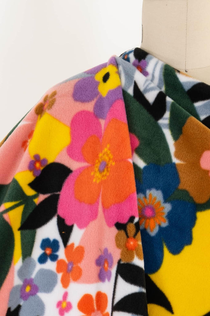 Hello Sunshine Fleece Knit - Marcy Tilton Fabrics