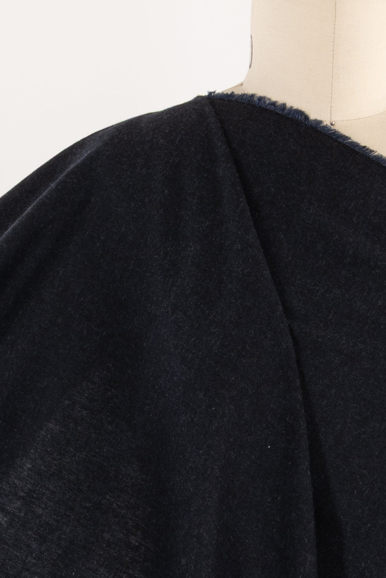 Hematite Gray Cotton Flannel Woven