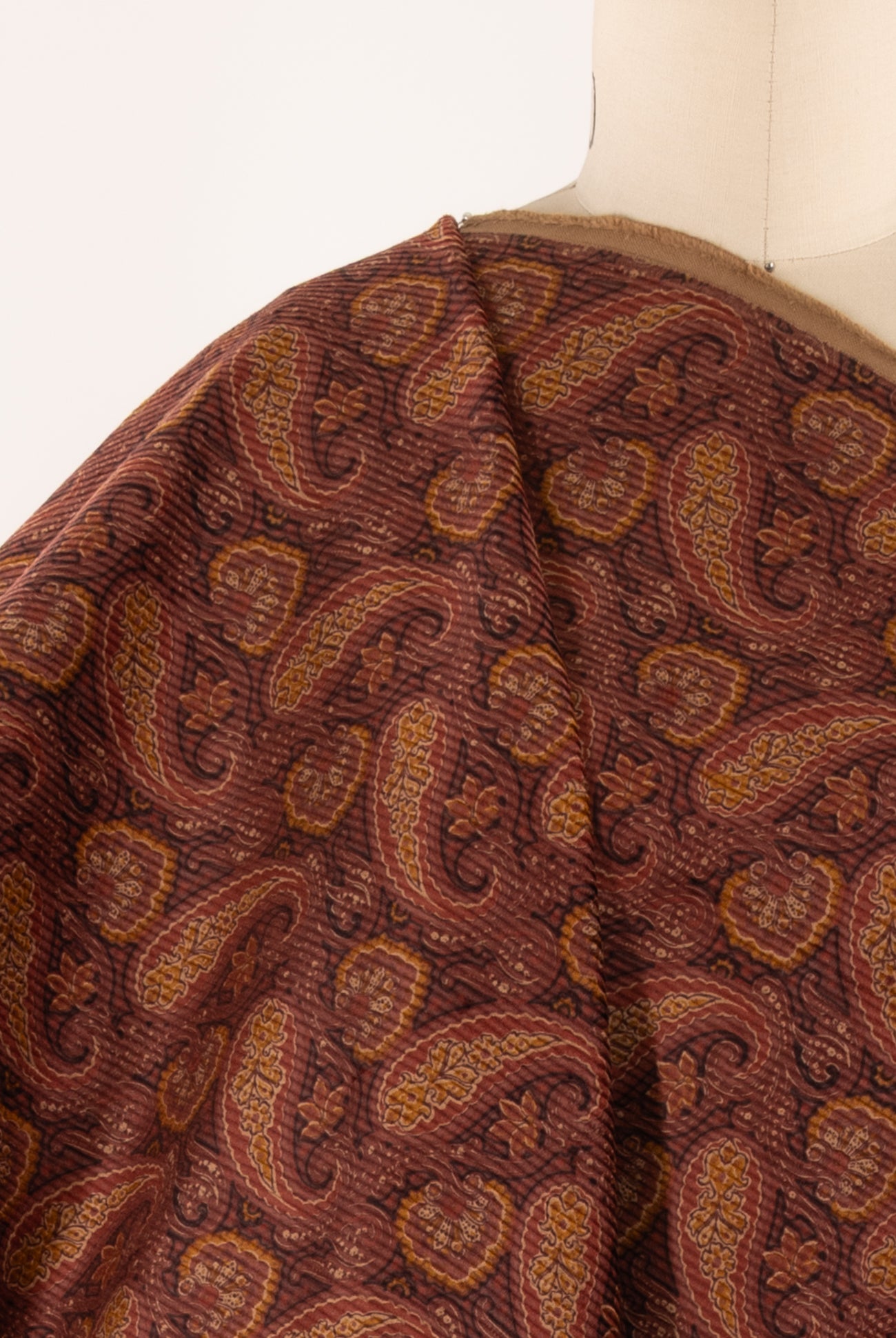 Henna Paisley Japanese Cotton Corduroy Woven