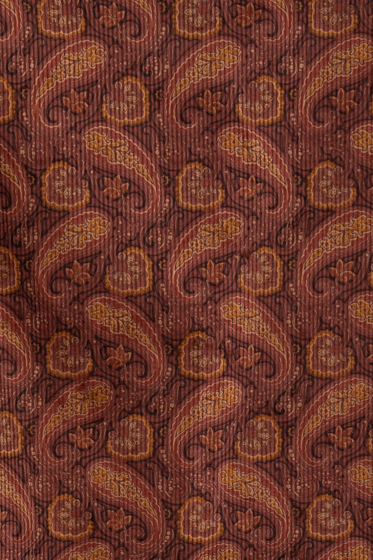 Henna Paisley Japanese Cotton Corduroy Woven