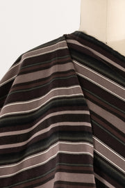 Hot Chocolate Stripes Cotton Flannel Woven