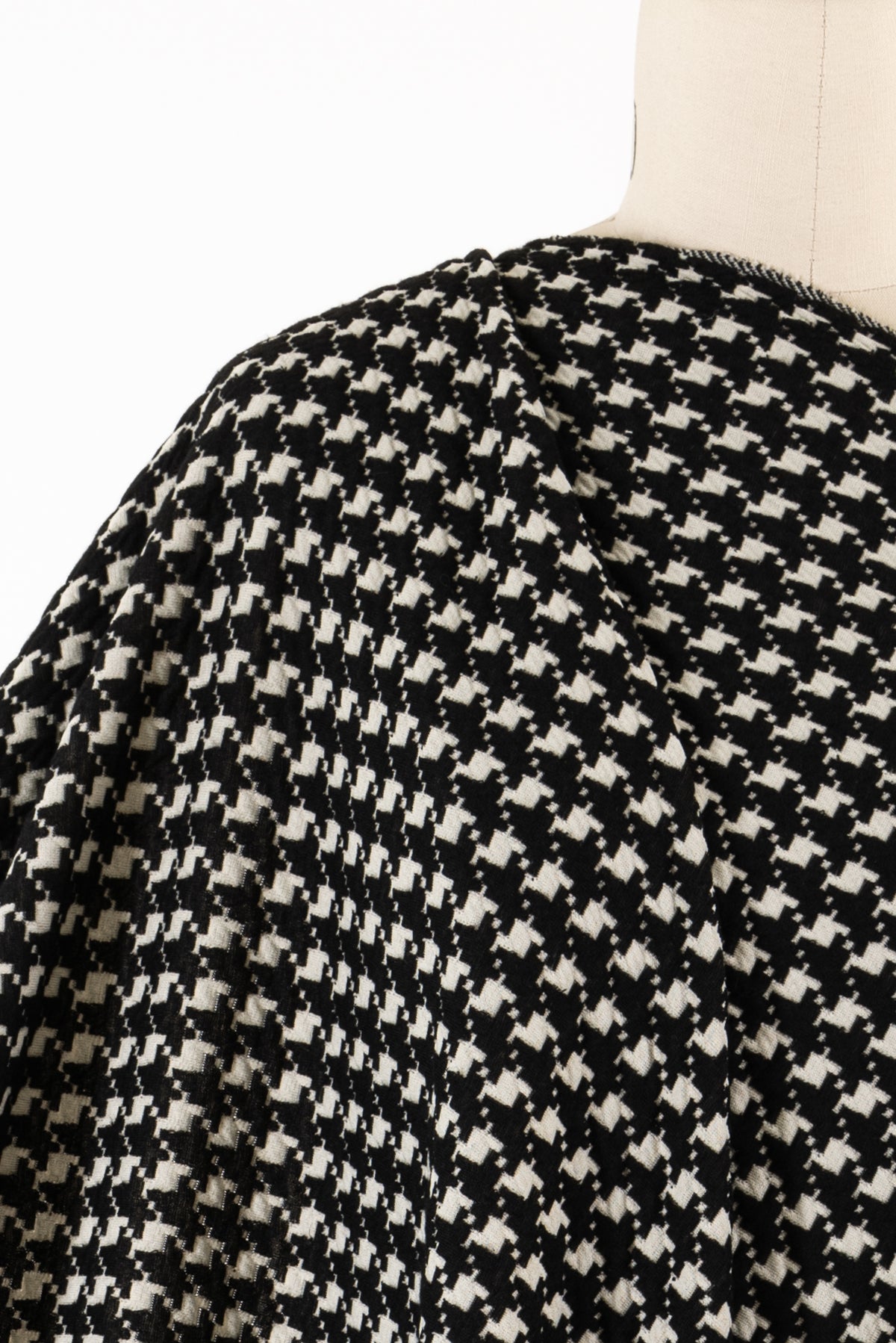 Hudson Houndstooth Cotton/Rayon Jacquard Knit