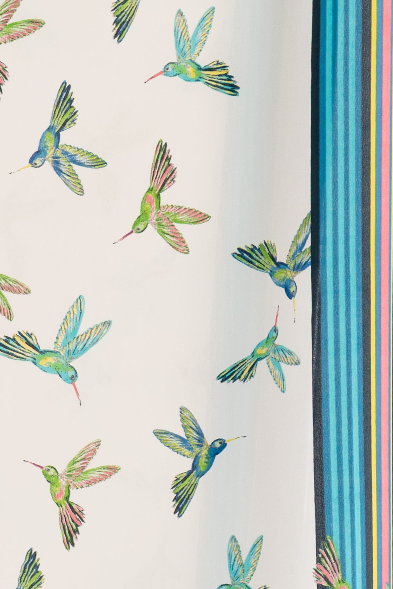 Hummingbirds Rayon Woven