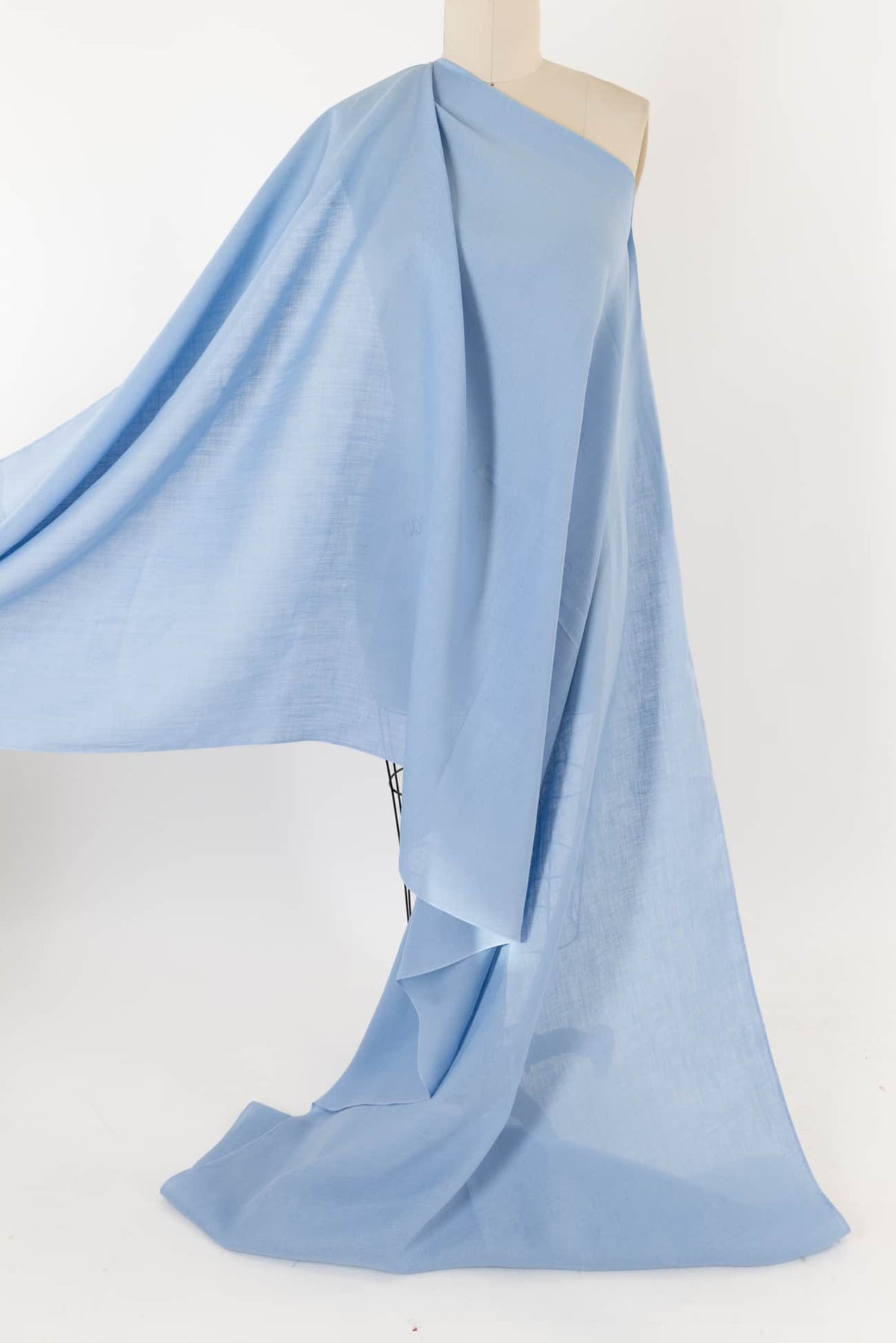 Ice Blue Hanky Linen Woven