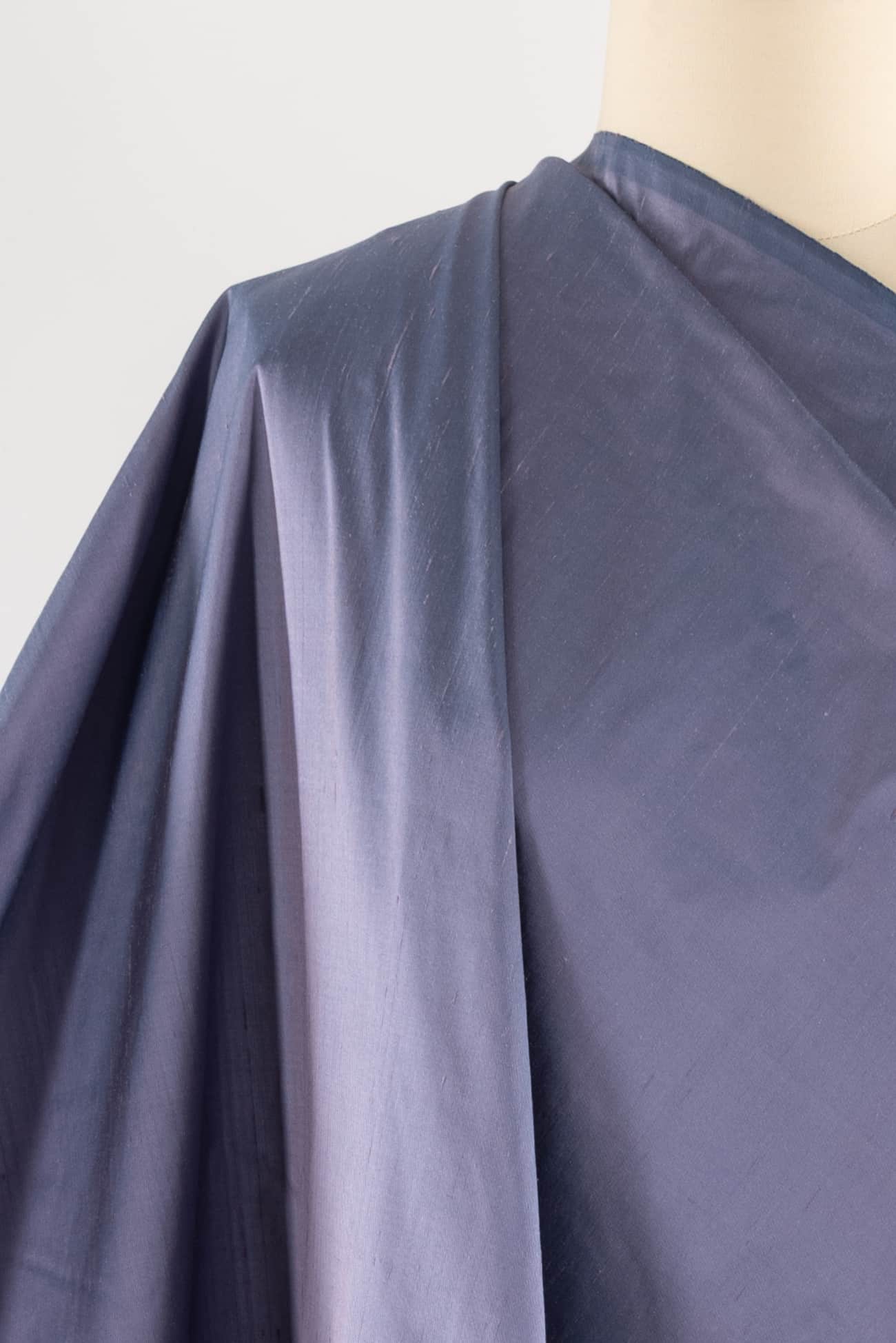 Icy Lavender Silk Dupioni Woven
