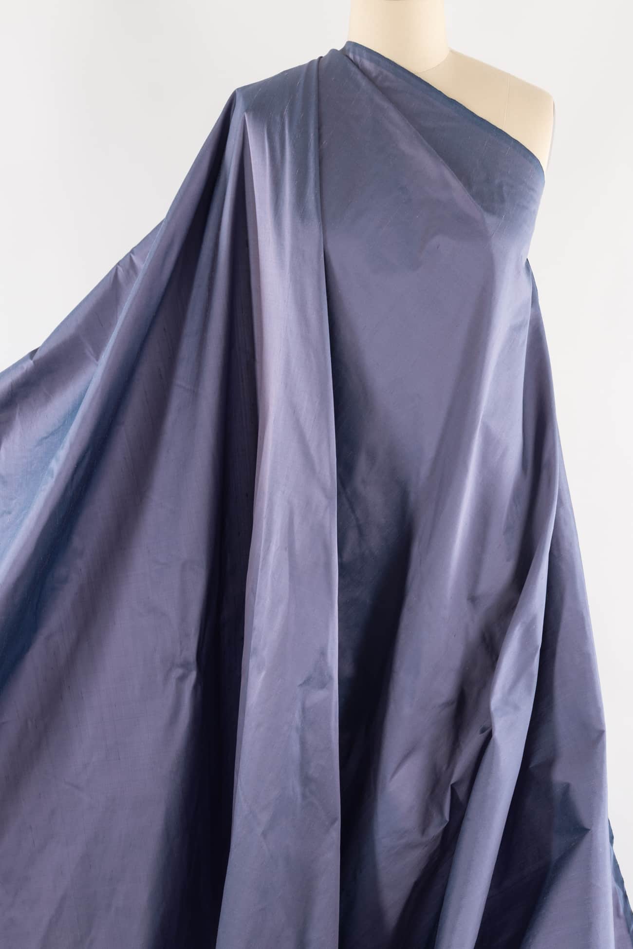 Icy Lavender Silk Dupioni Woven