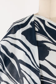 Indigo Blooms Cotton Woven