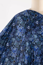 Indigo Orbs Dutch Viscose Knit