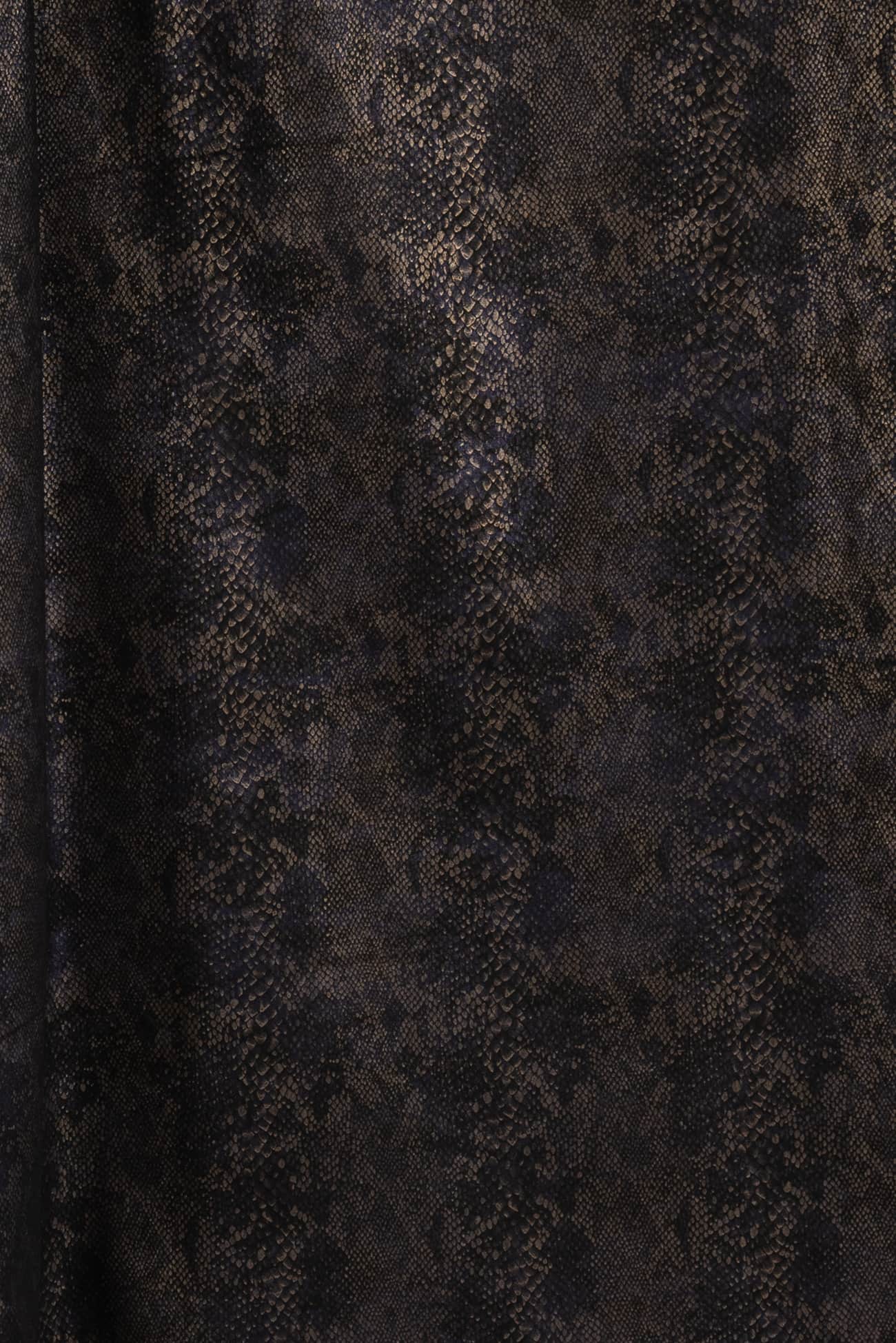 Obsidian Lizard Stretch Denim Woven